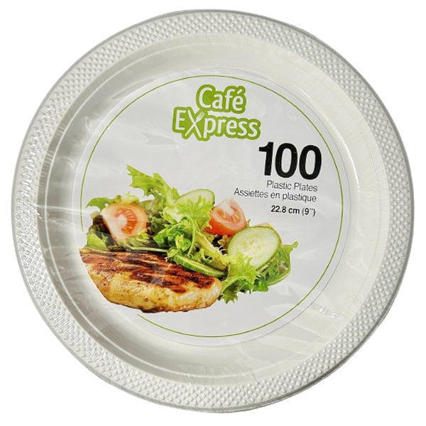 CAFE EXPRESS - 9IN HEAVY DUTY PLATES 100CT