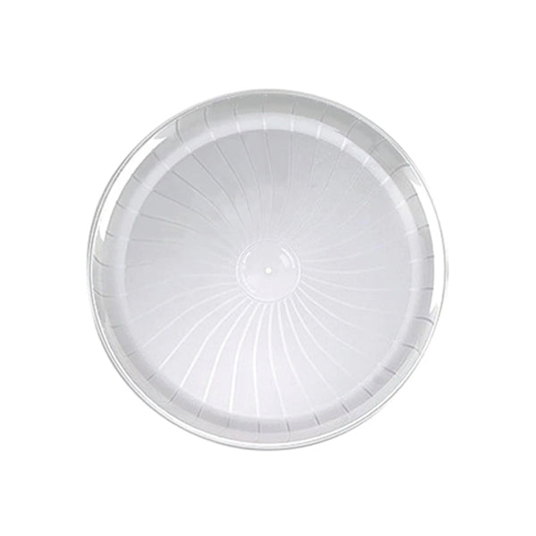 ELITE - 16IN CLEAR ROUND POLYSTYRENE TRAY EA