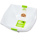 CAFE EXPRESS - SQUARE BOWLS WHITE 16 OZ 3EA
