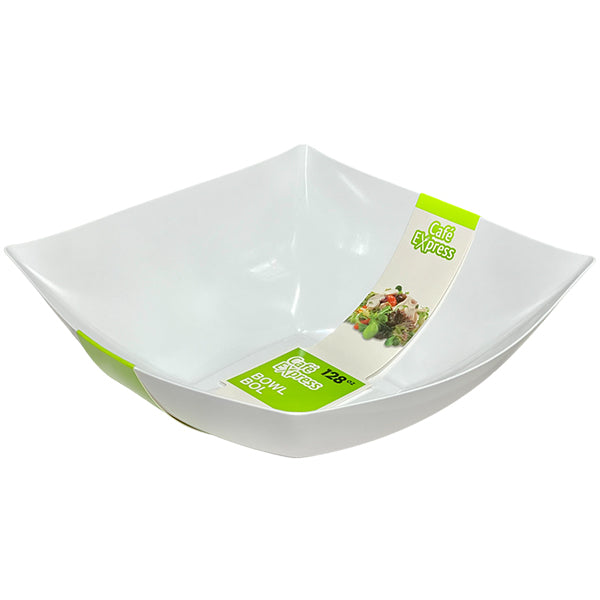 CAFE EXPRESS - SQUARE BOWLS WHITE 128 OZ 1EA
