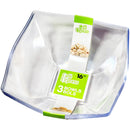 CAFE EXPRESS - SQUARE BOWLS CLEAR 16 OZ 3EA