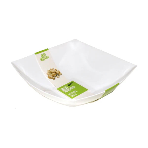 CAFE EXPRESS - SQUARE BOWLS CLEAR 64OZ 24EA