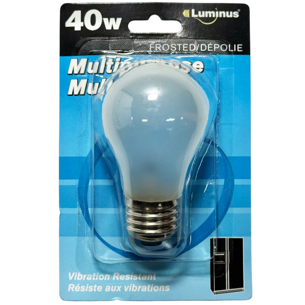 LUMINUS - 40W FROSTED MULTIPURPOSE EA