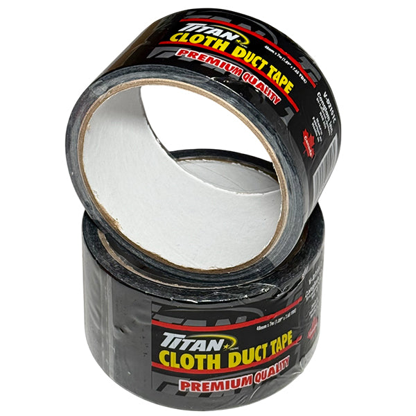 TITAN - PREMIUM BLACK DUCT TAPE 48MMX7M 1EA