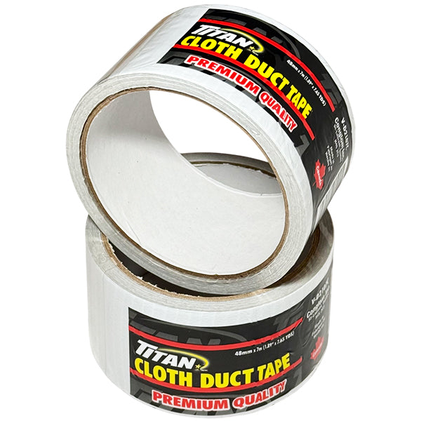 TITAN - PREMIUM WHITE DUCT TAPE 48MMX7M 1EA