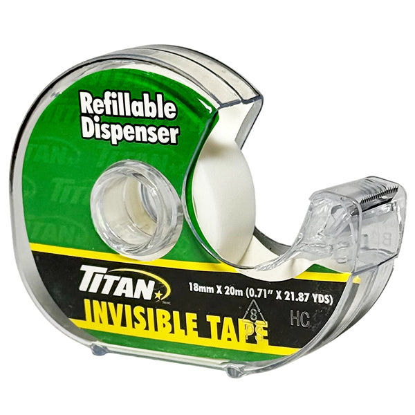 VLB - INVISIBLE TAPE IN DISPENSER 18MMX20M EA