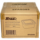 TITAN - SEAL SHORT SQUARE FOOD CONTAINER .85L 24x EA