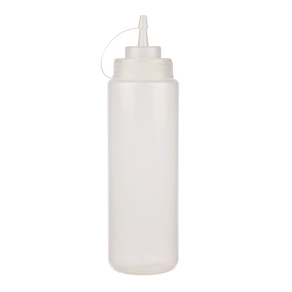 RESTO - 12oz CLEAR SQUEEZE BOTTLE W/LID 6PK