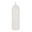 RESTO - 12oz CLEAR SQUEEZE BOTTLE WITH LID EA