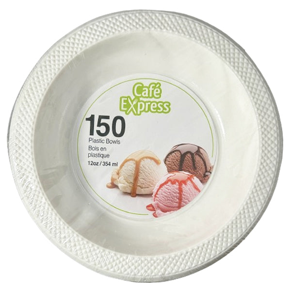 CAFE EXPRESS - 12OZ PLASTIC BOWL 4x150 CT