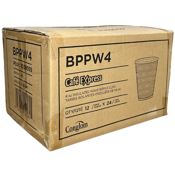CAFE EXPRESS - 4OZ RIPPLE CUP 24x12 PK