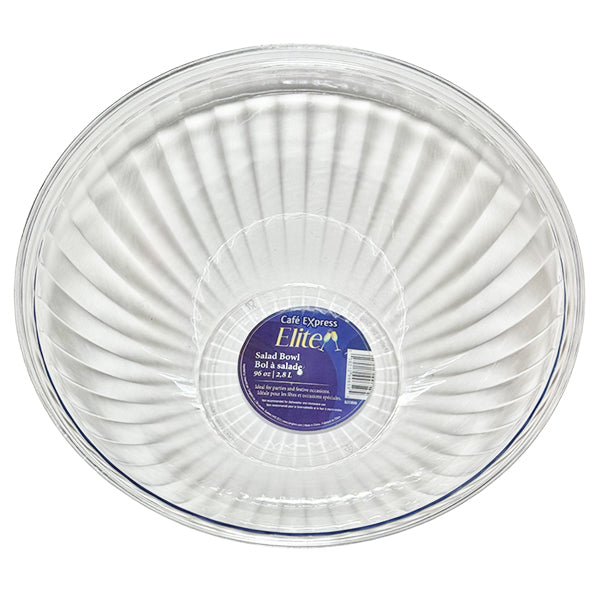 C.E.ELITE - CLEAR POLSTYRENE SALAD BOWL 96OZ