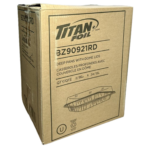 TITAN - DEEP PANS & DOME LIDS 24x2 EA