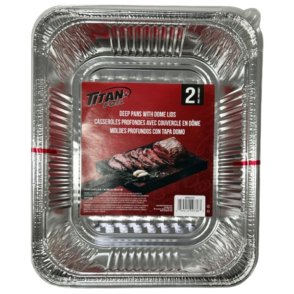 TITAN - DEEP PANS & DOME LIDS 24x2 EA