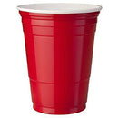 CAFE EXPRESS - 16OZ PLASTIC BEER CUPS RED/WHITE 10EA