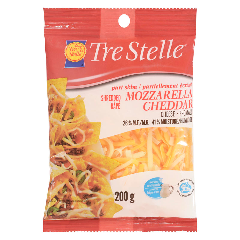 TRE STELLE - SHRED MOZZARELLA CHEDDAR 200GR