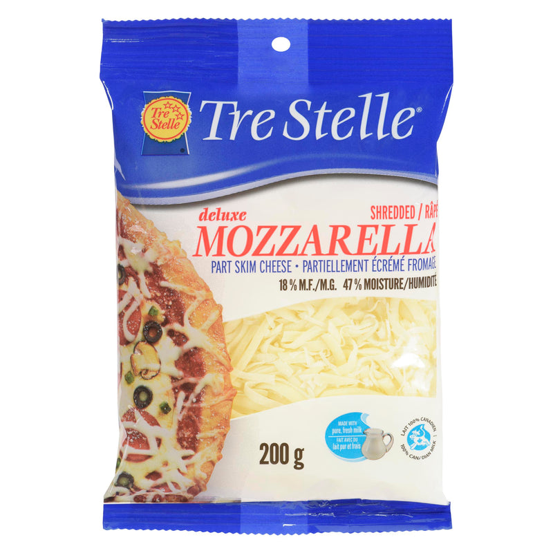 TRE STELLE - DELUXE SHREDDED MOZZARELLA 200GR