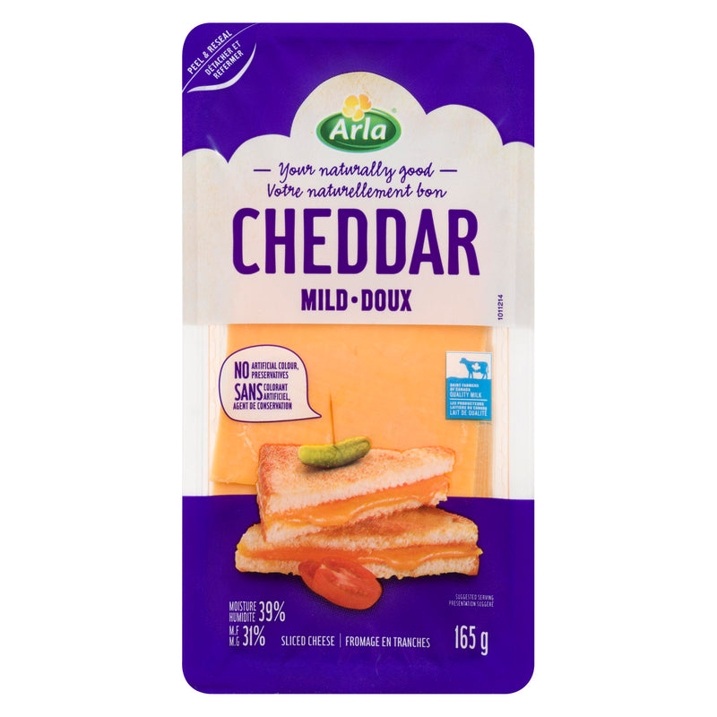 ARLA - CHEDDAR MILD SLICED 165GR