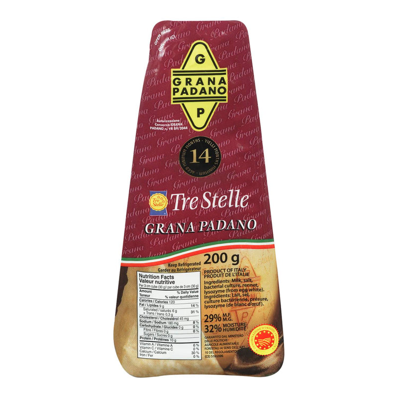 TRE STELLE - GRANA PADANO 200GR