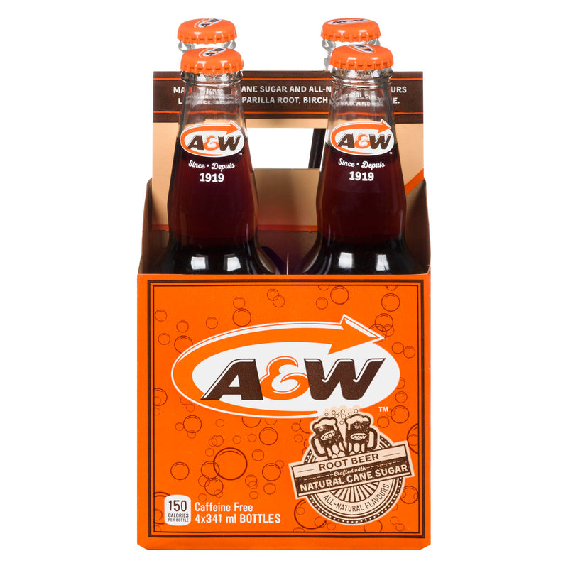 A&W - AW ROOT BEER GLASS 4x341 ML