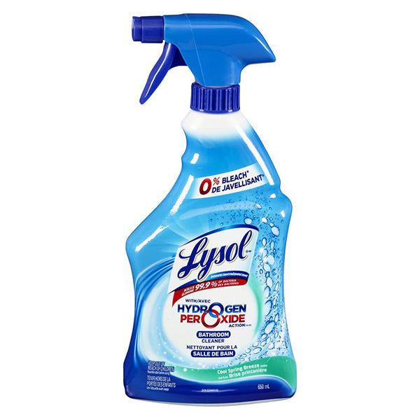 LYSOL - BATHROOM CLEANER W/ HYDROGEN PEROXIDE 650ML