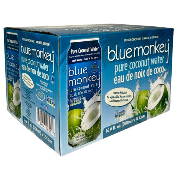 BLUE MONKEY - COCONUT WATER 100% NO PULP NFC 12x520 ML