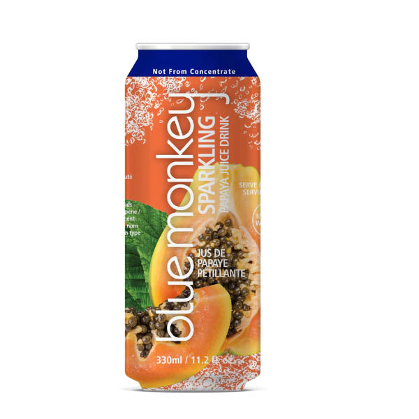 BLUE MONKEY - SPARKLING PAPAYA JUICE 55% 12x330 ML