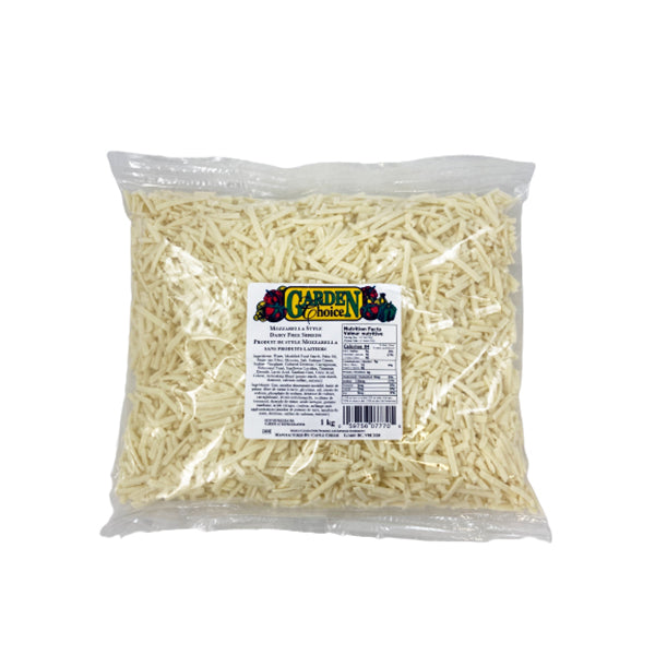 GARDENS CHOICE - SHREDDED VEGAN MOZZARELLA 1KG