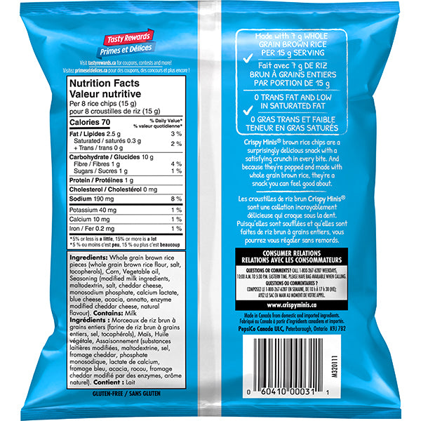 QUAKER - CRISPY MINIS CHEDDAR 33GR