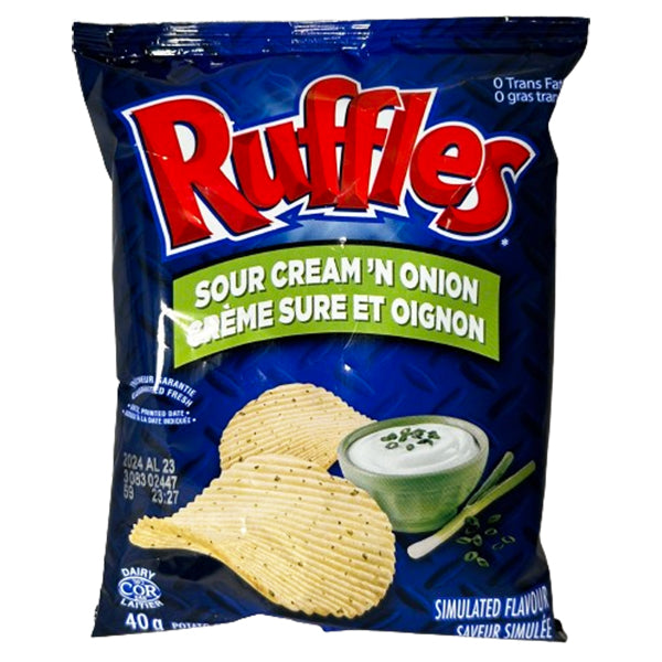 RUFFLES - SOUR CREAM ONION 40GR