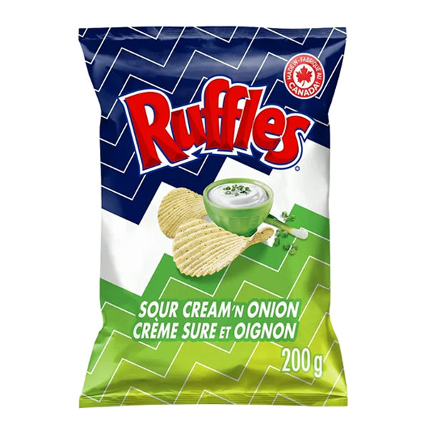 RUFFLES - SOUR CREAM AND ONION 200GR