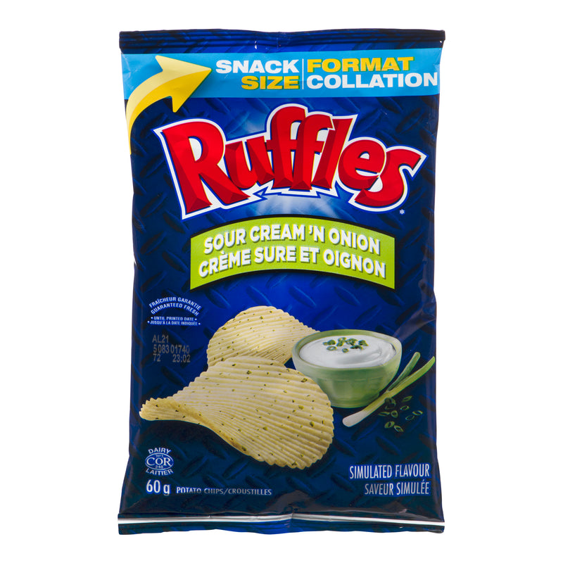 RUFFLES - SOUR CREAM N ONION 36x60GR