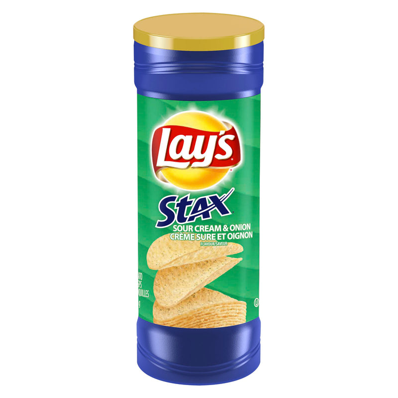 LAYS - STAX SOUR CREAM & ONION 155GR