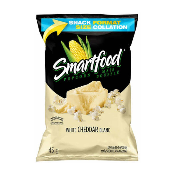SMARTFOOD - POPCORN WHITE CHEDDAR CHEESE 36x45GR