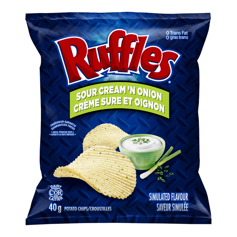 RUFFLES - SOUR CREAM ONION 48x40 GR