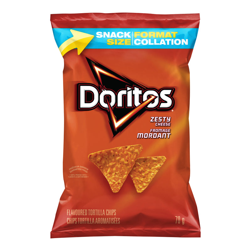 DORITOS - ZESTY CHEESE 32x70 GR