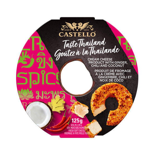 CASTELLO - CREAM CHEESE RING W/ GINGER, CHILI & COCONUT 125GR