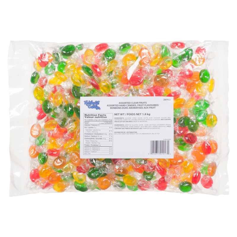 EXCLUSIVE - ASSORTED CLEAR FRUIT DROPS 1.8KG