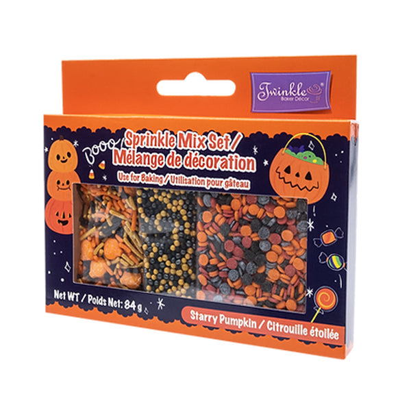 TWINKLE - BOXED SPRINKLE MIX STARRY PUMPKIN 84GR