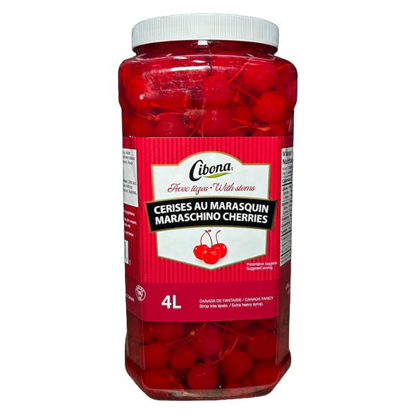 CIBONA - RED MARASCHINO CHERRIES 4L 4LT