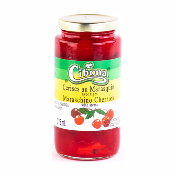 CIBONA - RED MARASCHINO CHERRIES 375ML