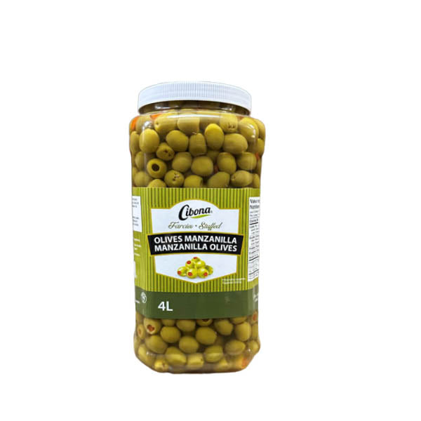 CIBONA - STUFFED MANZANILLA OLIVES 2x4 LT