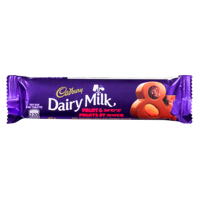 CADBURY - DAIRY MILK FRUIT NUT 42GR