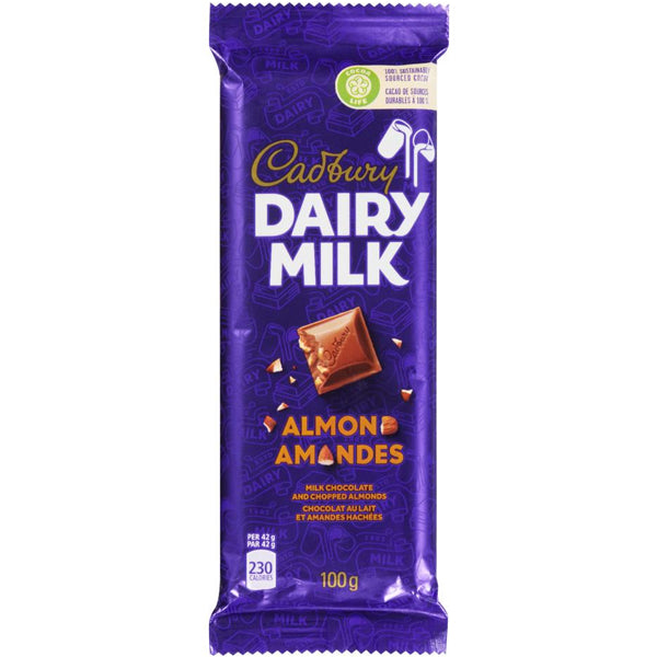 CADBURY - DAIRY MILK ALMOND BAR 21x100 GR