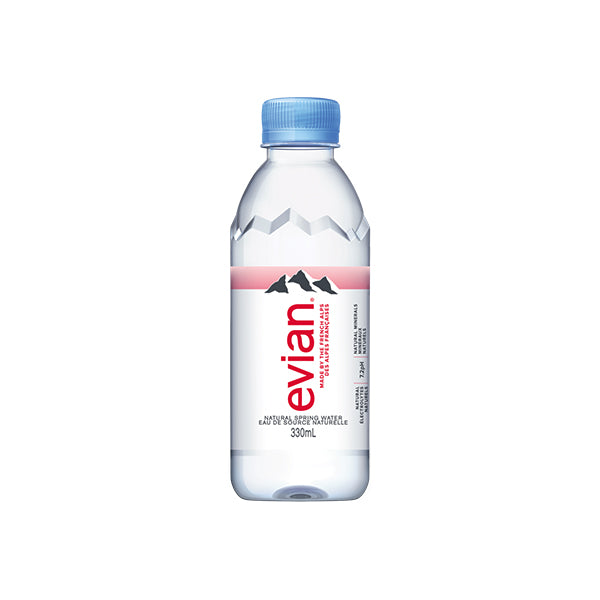 EVIAN - SPRING WATER PLASTIC 24x330ML