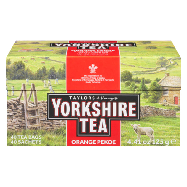 YORKSHIRE TEA - BLACK ORANGE PEKOE 40CT