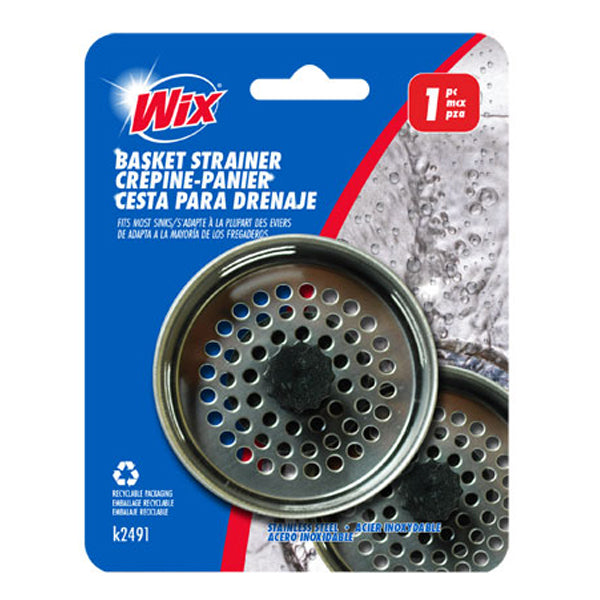 HOME-AIDE - DRAIN BASKET STAINLESS STEEL EA