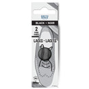 SYMAK - FLAT SHOE LACES BLACK  27IN 1EA