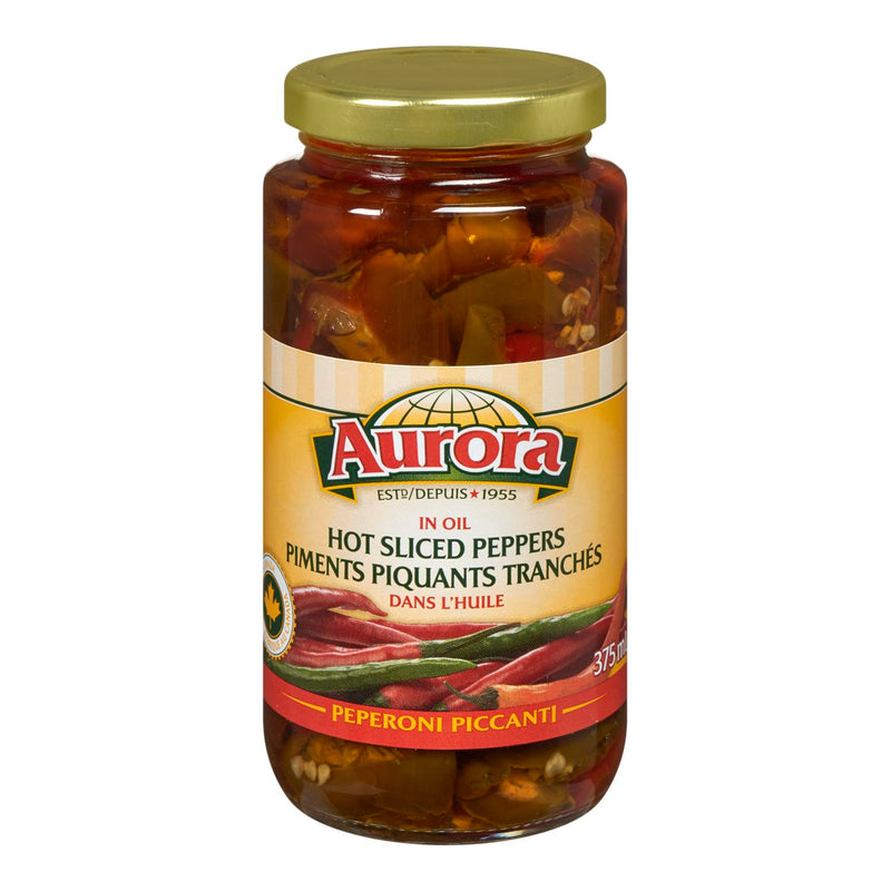 AURORA - PEPPERS SLICED HOT 375ML