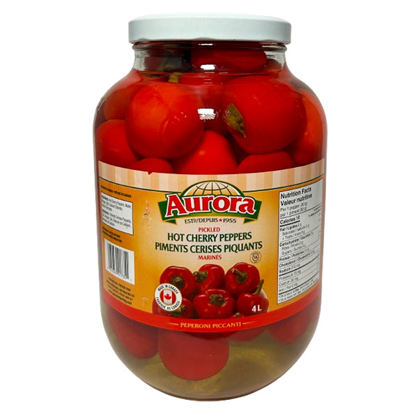 AURORA - CHERRY PEPPERS HOT 4LT